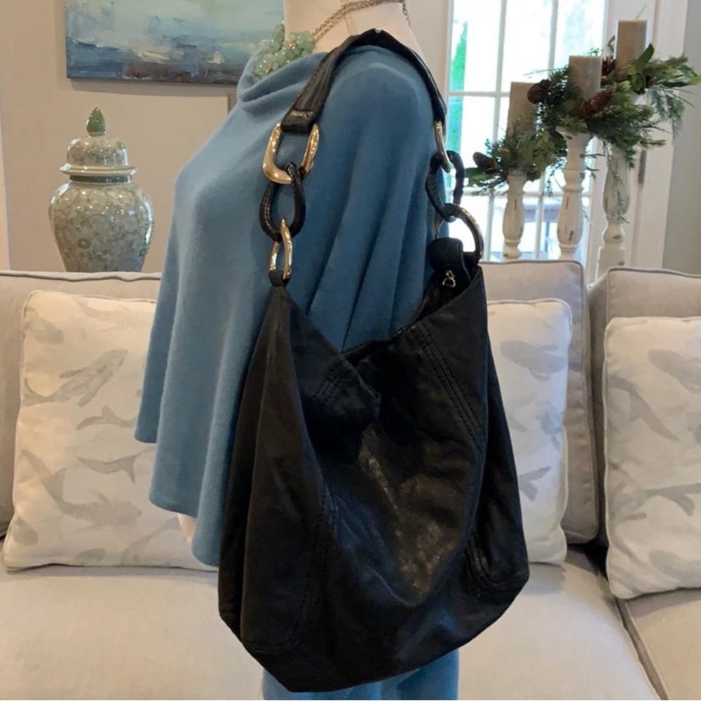 Michael Kors Black leather hobo bag - good used condition